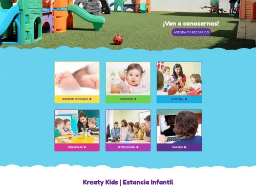 Website Kreaty Kids – Estancia Infantil